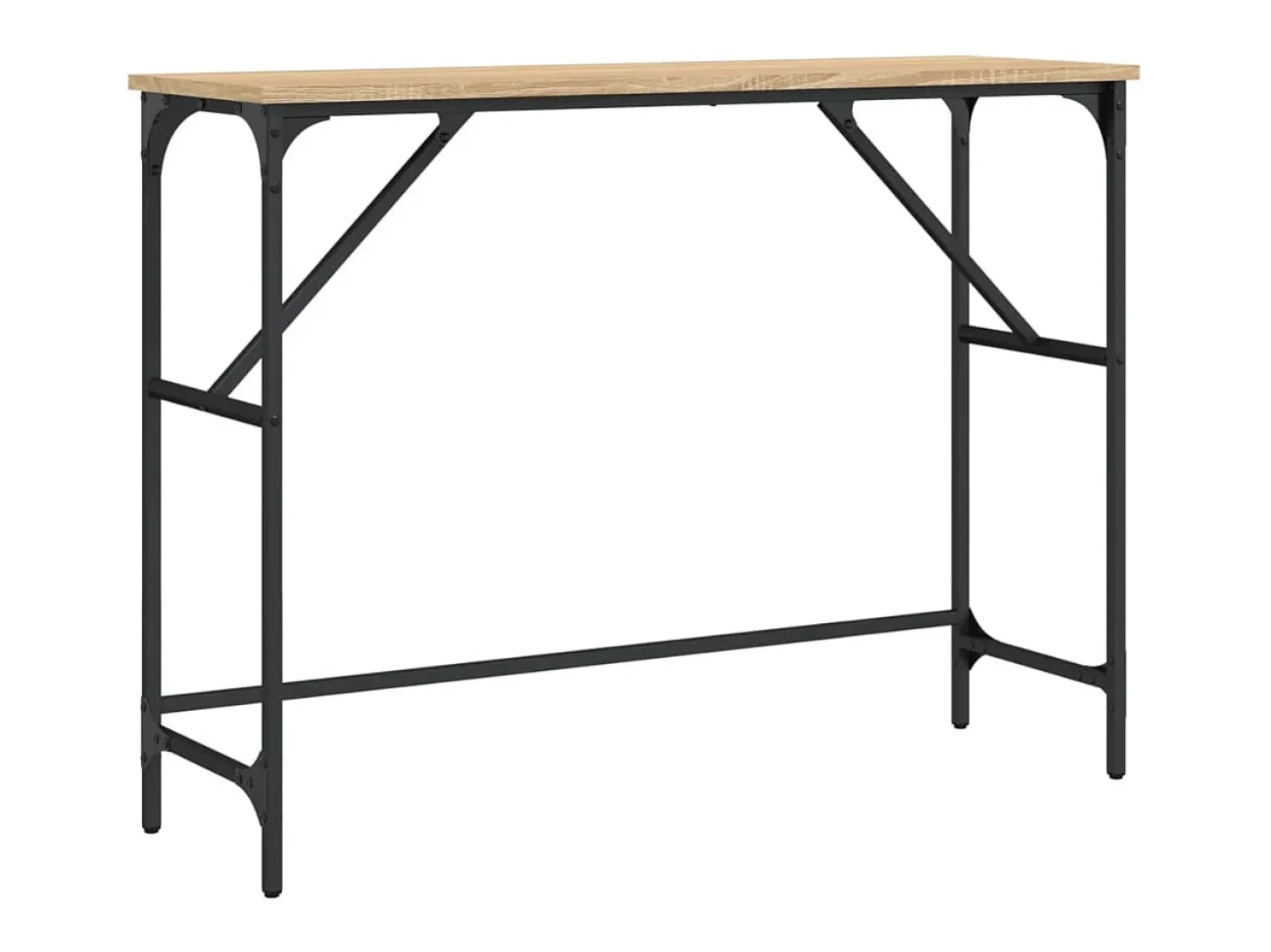 Mesa consola madera de ingeniería roble Sonoma 100x32x75 cm ES428957