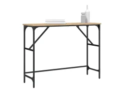 Mesa consola madera de ingeniería roble Sonoma 100x32x75 cm ES428957