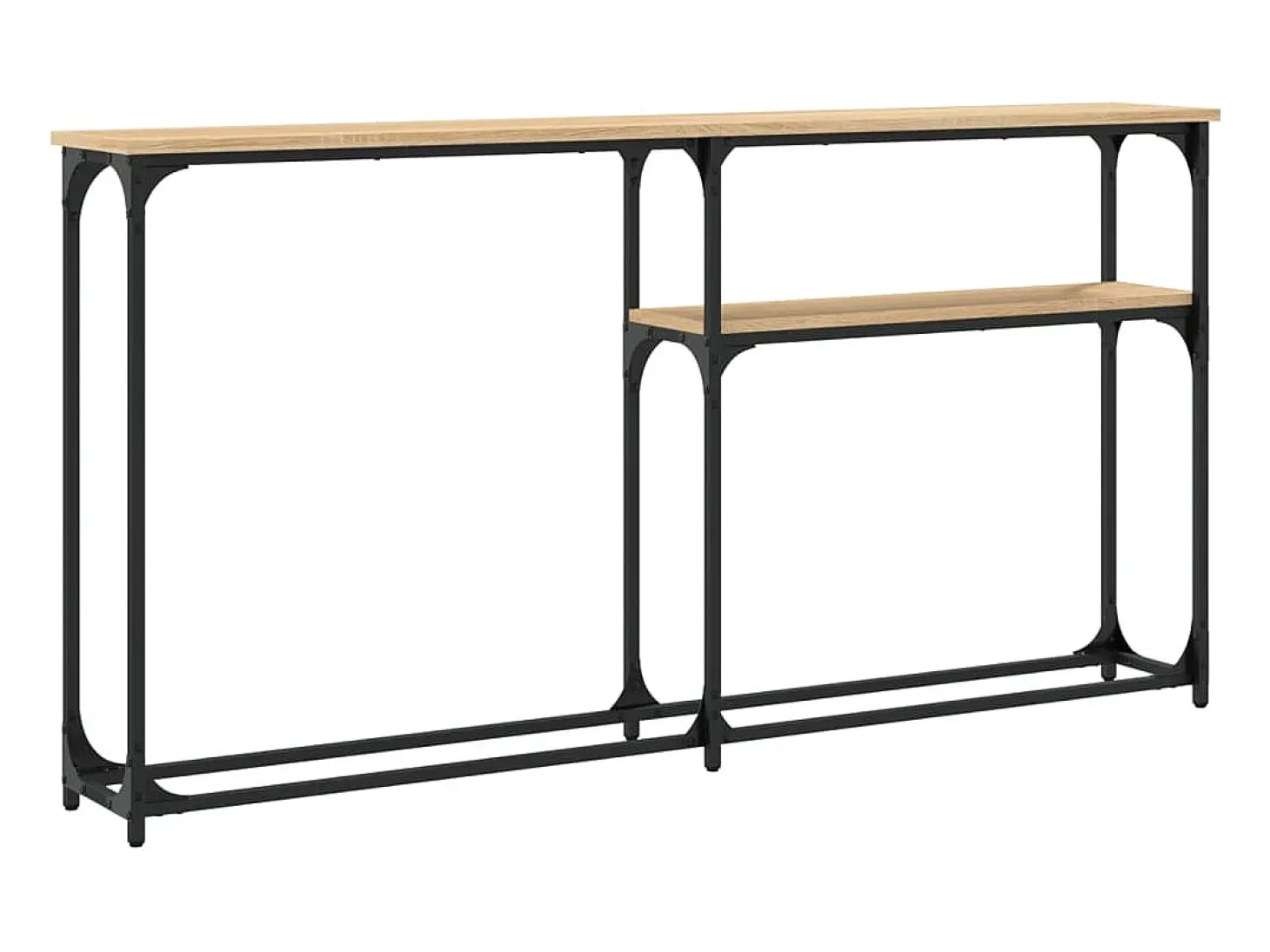 Mesa consola madera de ingeniería roble Sonoma 145x22,5x75 cm
