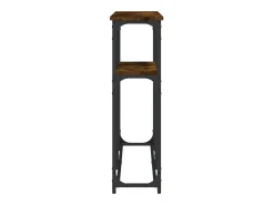 Mesa consola madera de ingeniería roble ahumado 145x22,5x75 cm ES711506