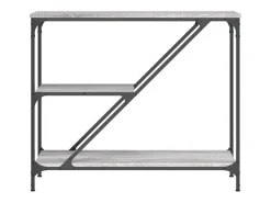 Mesa consola madera de ingeniería gris Sonoma 88,5x30x75 cm
