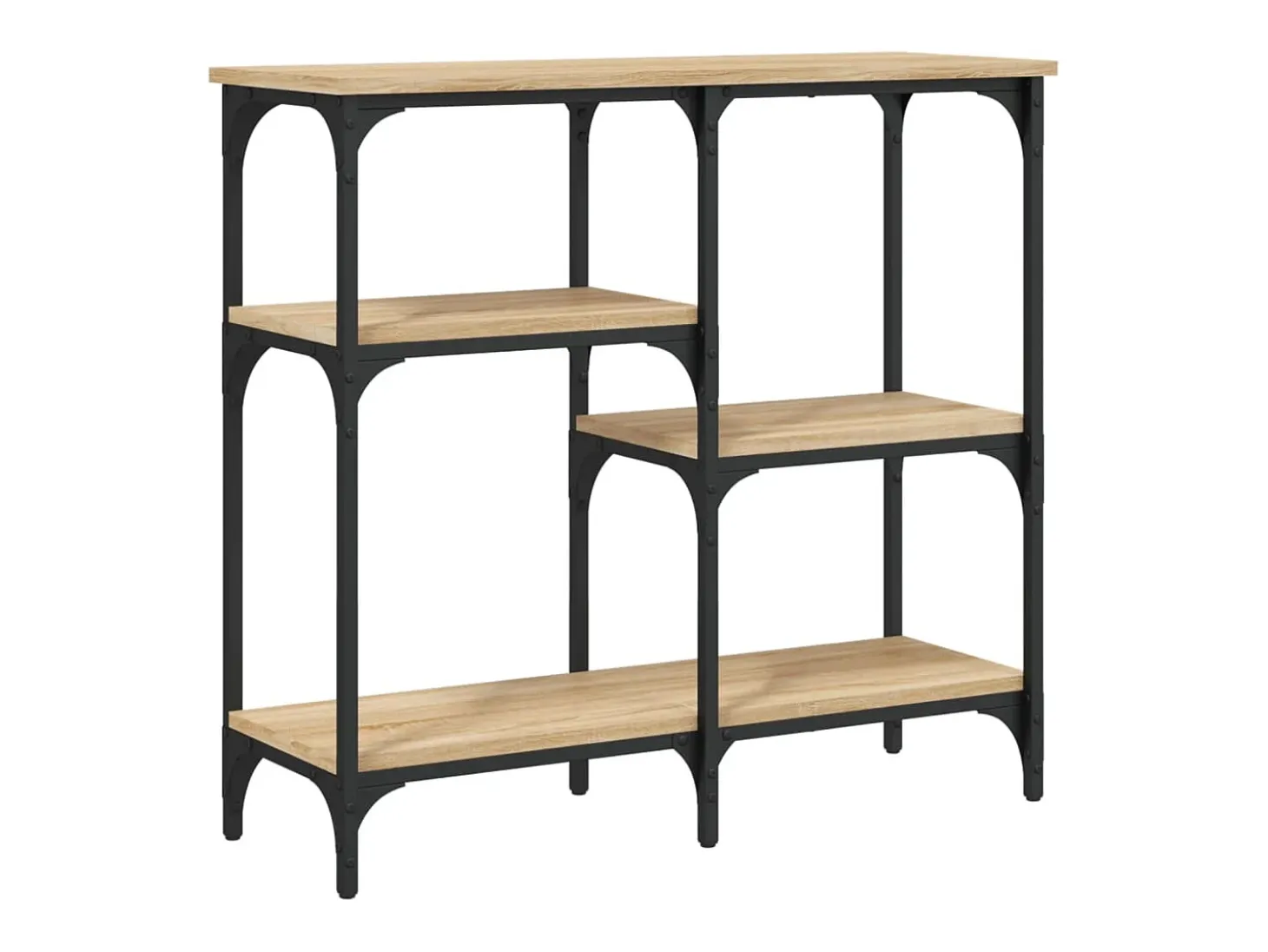 Mesa consola madera de ingeniería roble Sonoma 80x29x75 cm