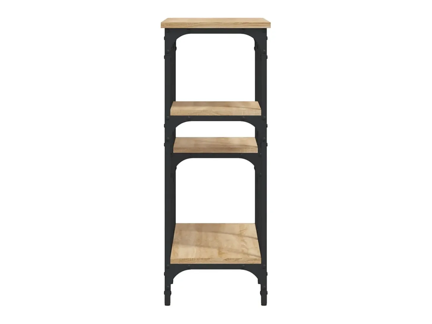 Mesa consola madera de ingeniería roble Sonoma 80x29x75 cm