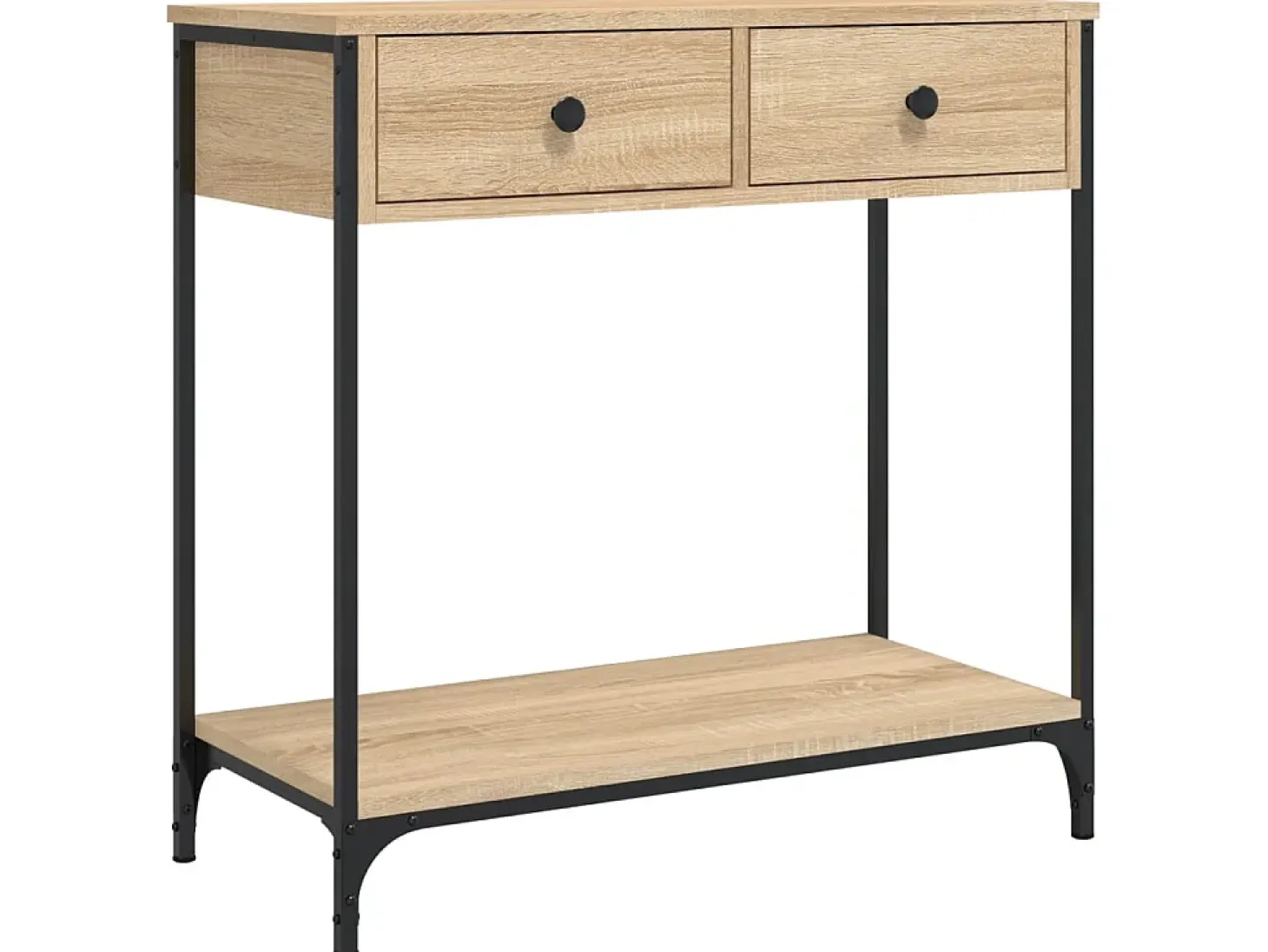 Mesa consola madera de ingeniería roble Sonoma 75x34,5x75 cm ES812480