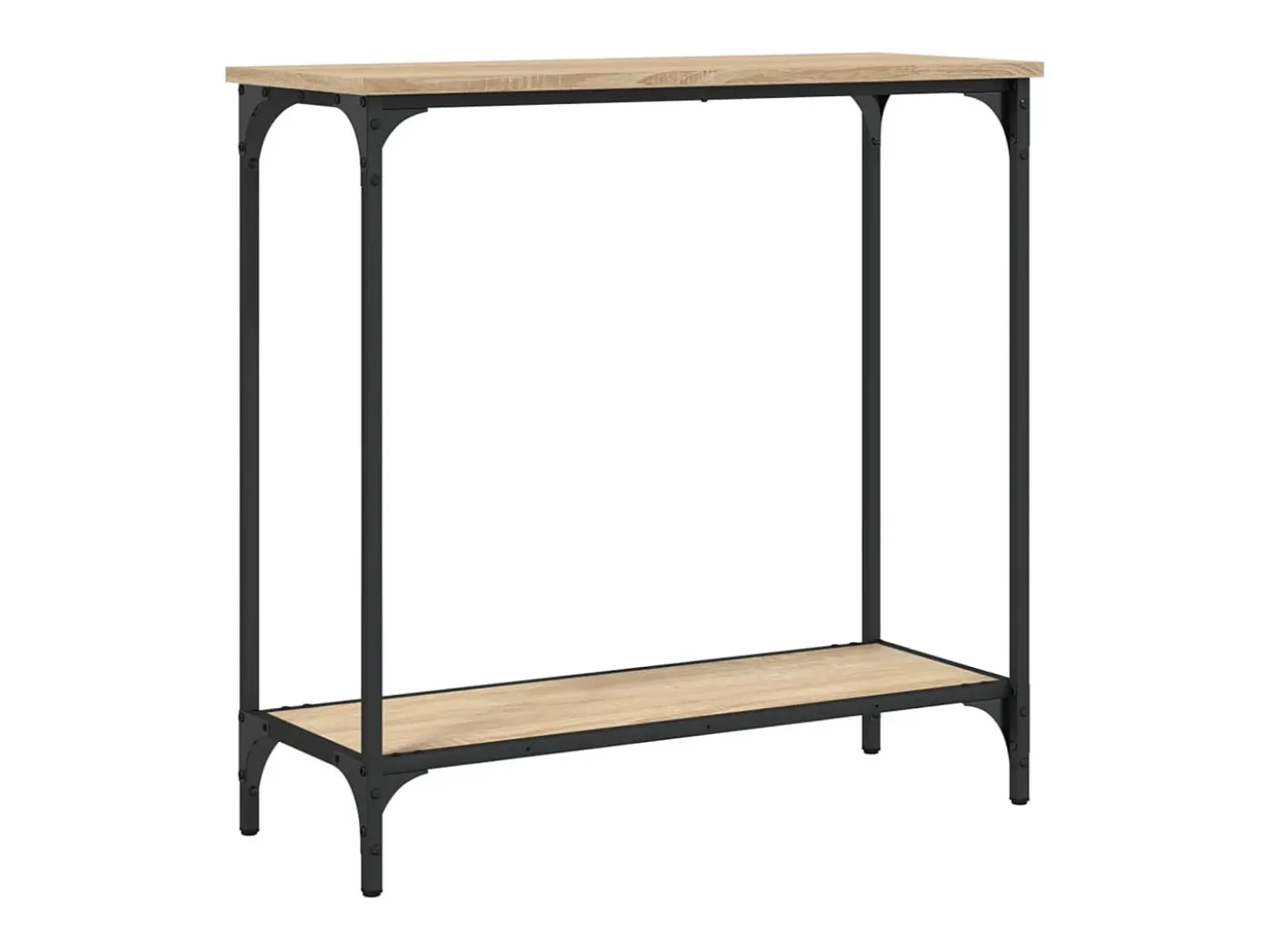 Mesa consola madera de ingeniería roble Sonoma 75x30,5x75 cm ES322676