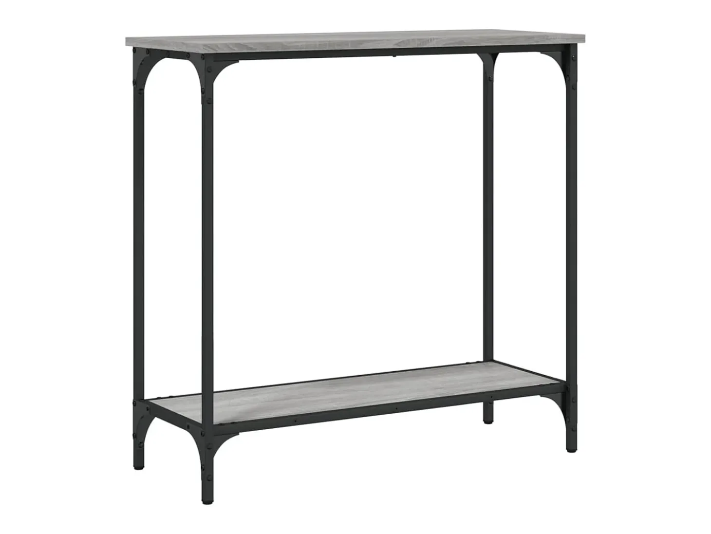 Mesa consola madera de ingeniería gris Sonoma 75x30,5x75 cm ES552652