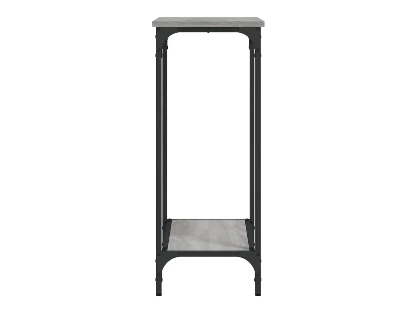 Mesa consola madera de ingeniería gris Sonoma 75x30,5x75 cm ES552652