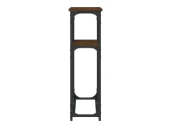 Mesa consola madera de ingeniería marrón roble 90x22,5x75 cm