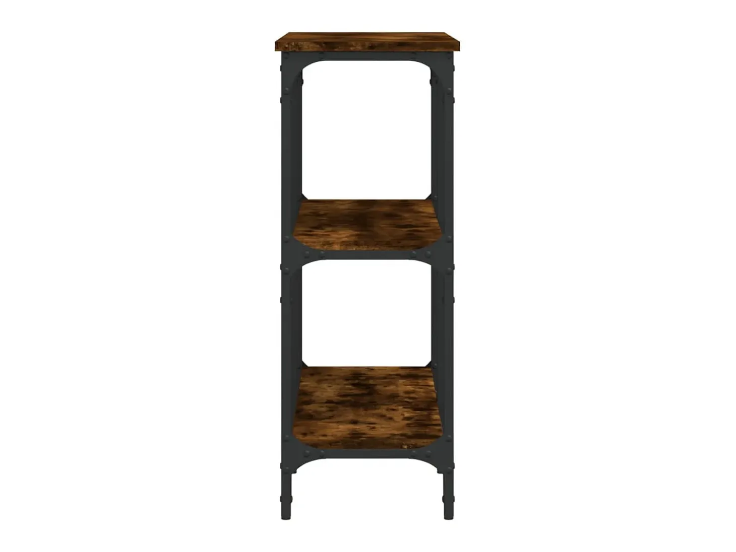 Mesa consola madera de ingeniería roble ahumado 100x29x75 cm ES929859