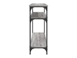 Mesa consola madera de ingeniería gris Sonoma 100x29x75 cm ES724103
