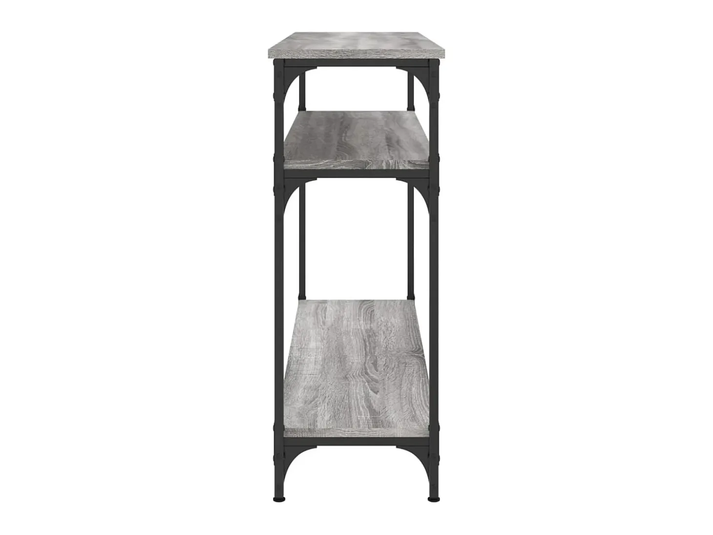 Mesa consola madera de ingeniería gris Sonoma 100x29x75 cm ES724103