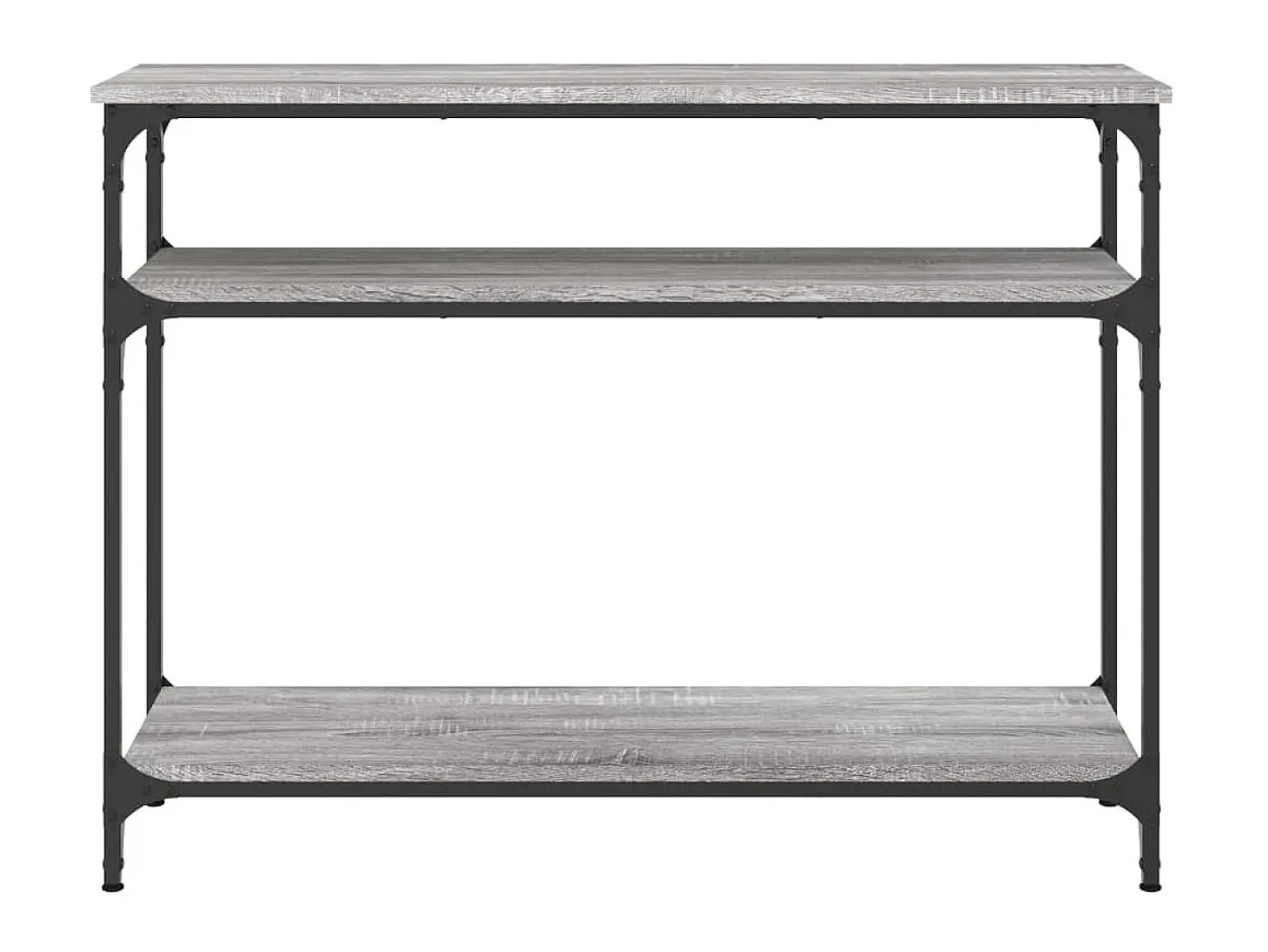 Mesa consola madera de ingeniería gris Sonoma 100x29x75 cm ES724103