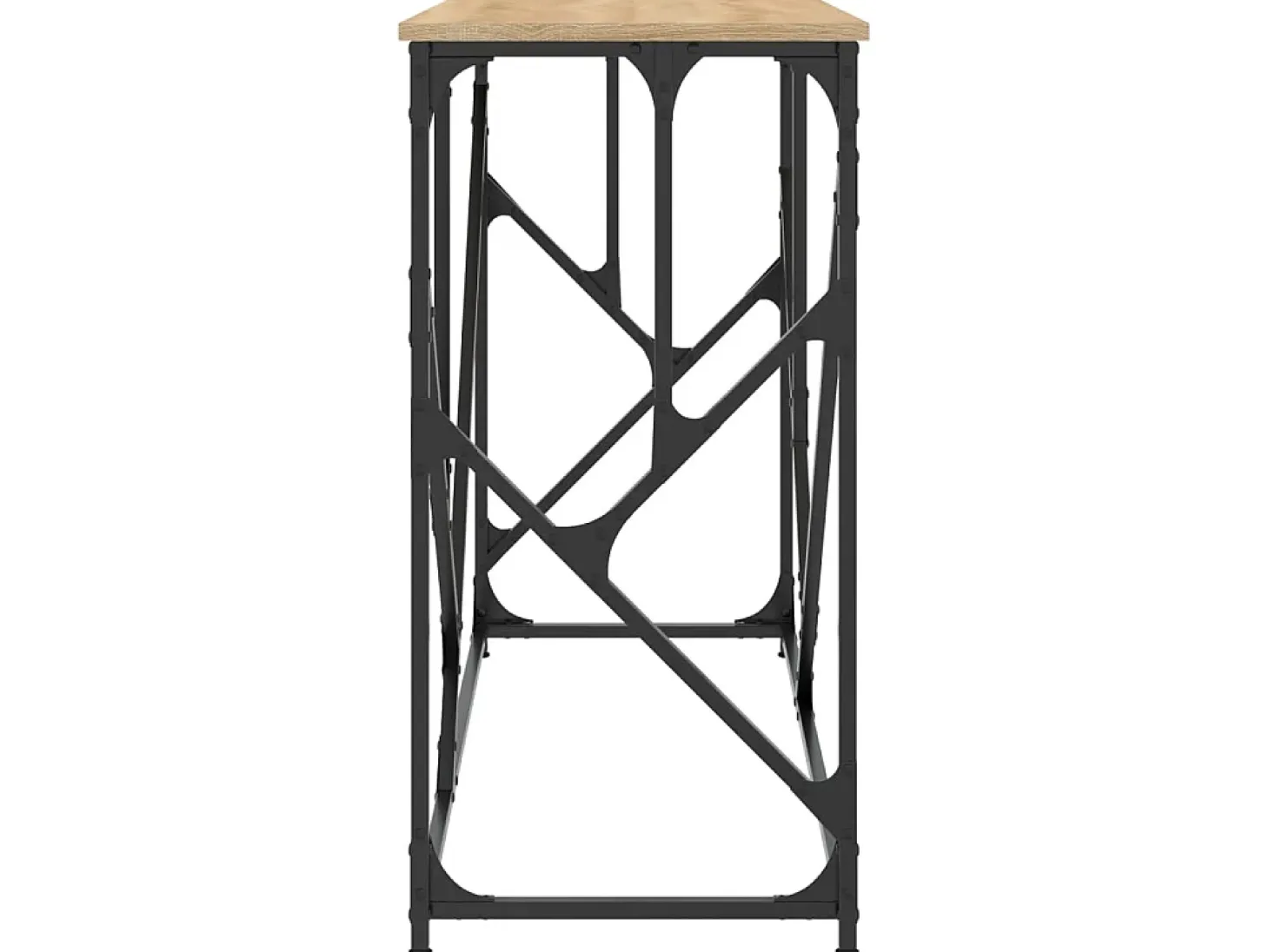 Mesa consola madera de ingeniería roble Sonoma 100x40x80 cm ES538753