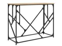 Mesa consola madera de ingeniería roble Sonoma 100x40x80 cm ES538753