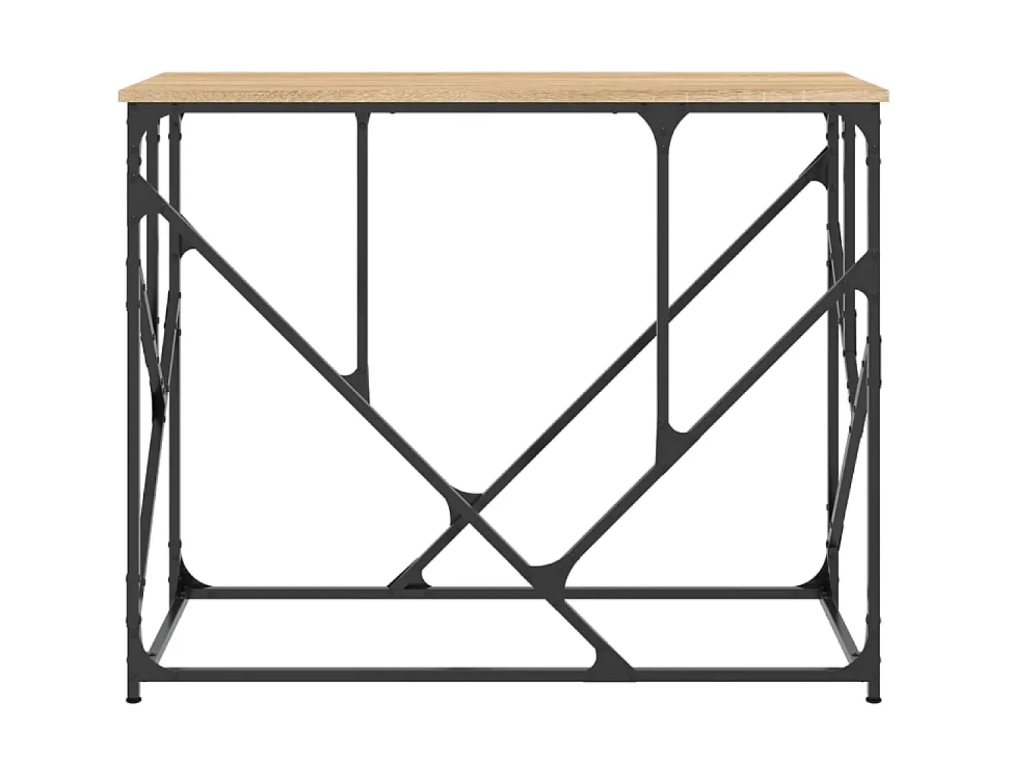 Mesa consola madera de ingeniería roble Sonoma 100x40x80 cm ES538753