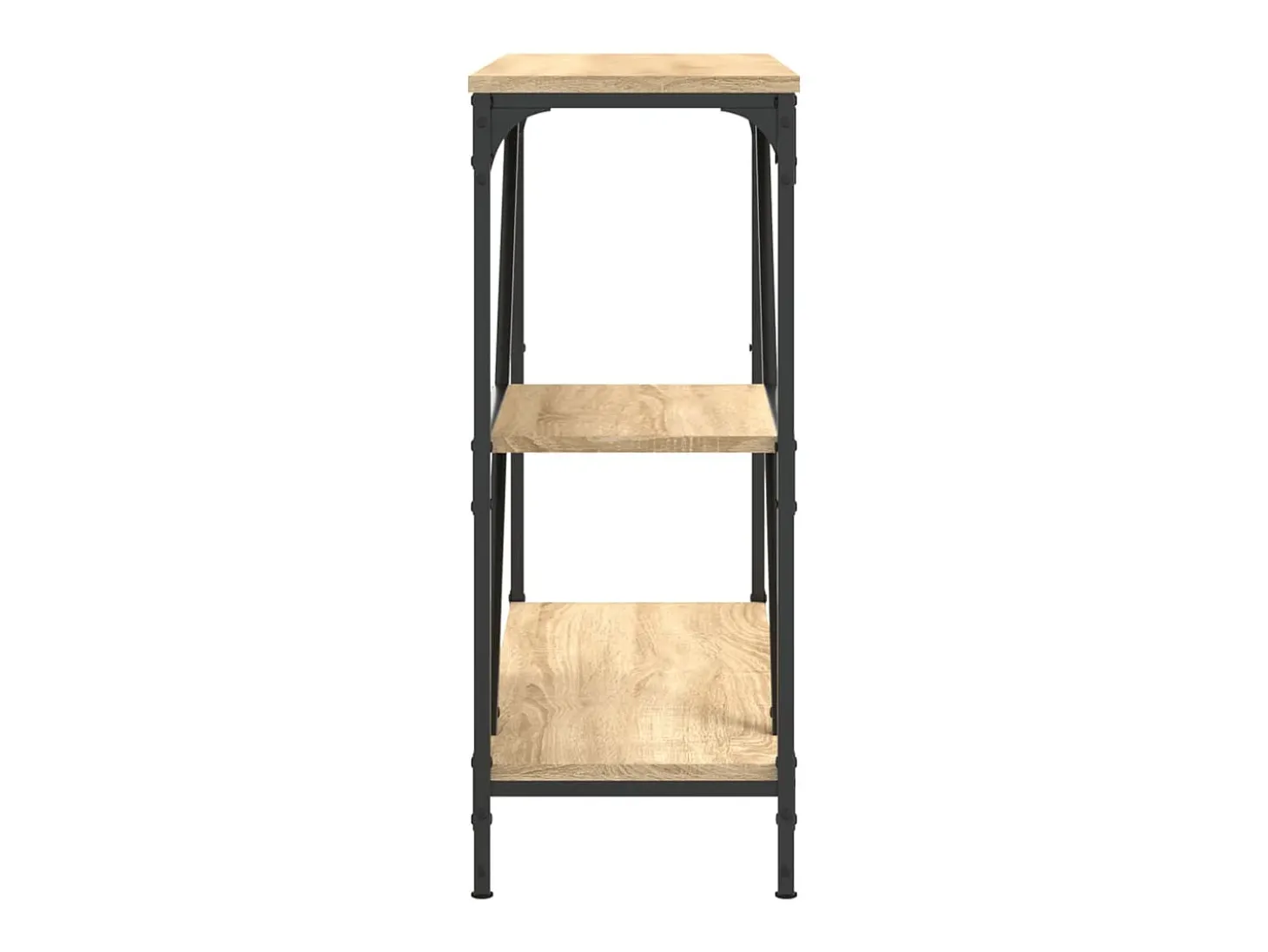 Mesa consola madera de ingeniería roble Sonoma 88,5x30x75 cm ES872986
