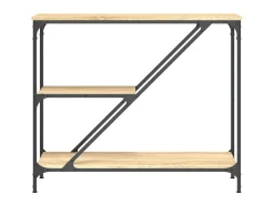 Mesa consola madera de ingeniería roble Sonoma 88,5x30x75 cm ES872986