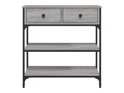 Mesa consola madera de ingeniería gris Sonoma 72,5x25x75 cm