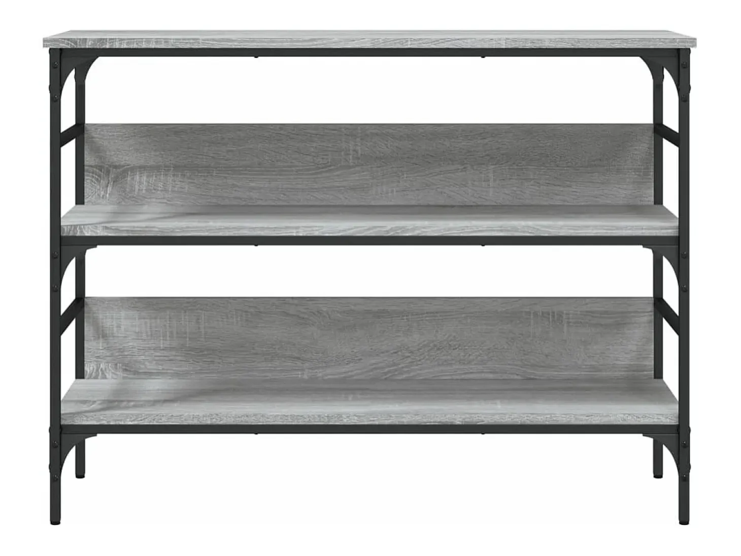 Mesa consola madera de ingeniería gris Sonoma 100x32x75 cm