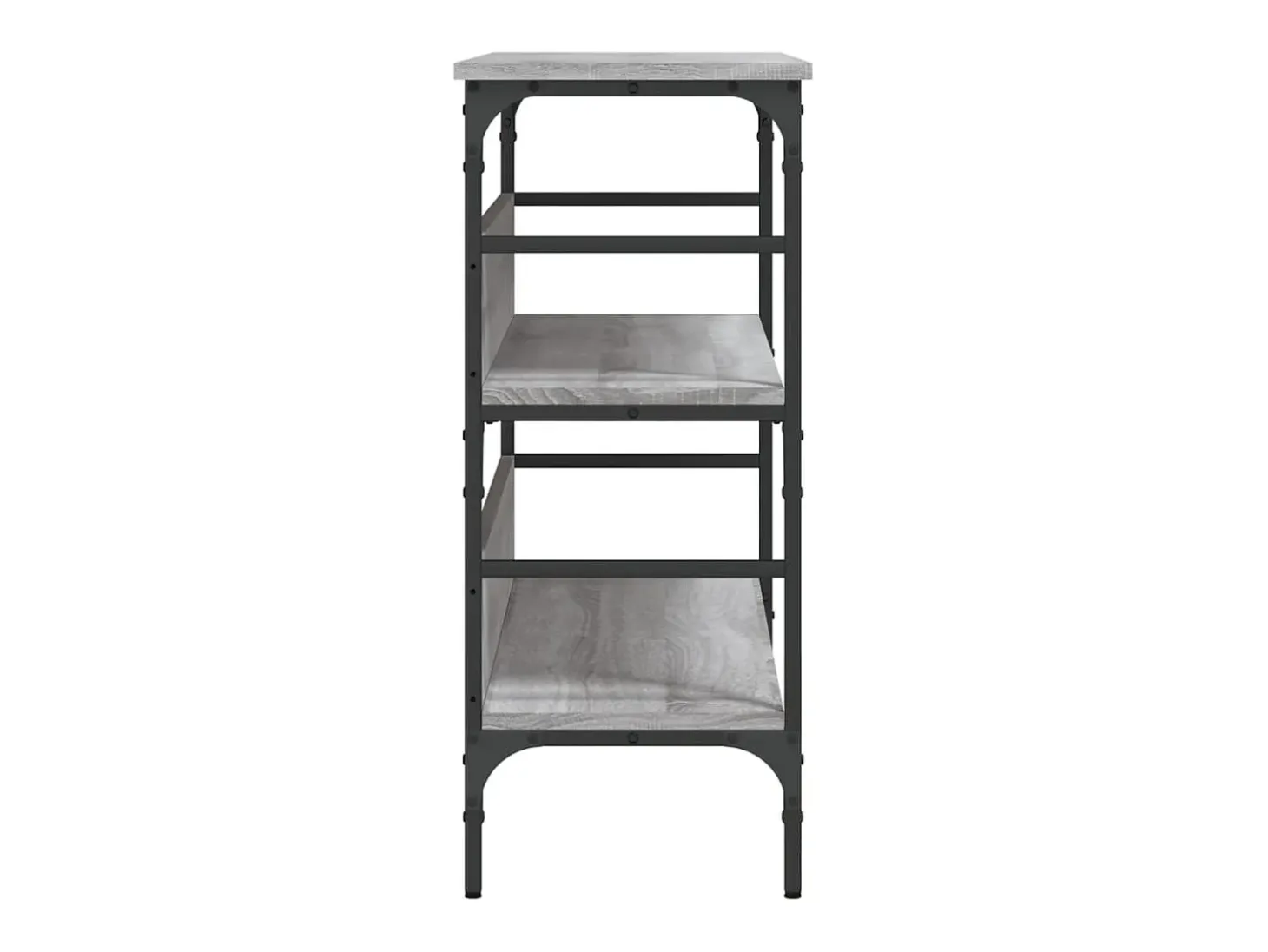 Mesa consola madera de ingeniería gris Sonoma 100x32x75 cm