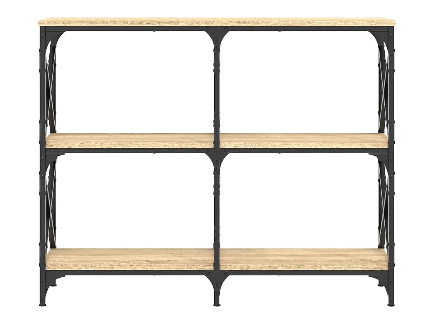 Mesa consola madera de ingeniería roble Sonoma 100x28x80,5 cm