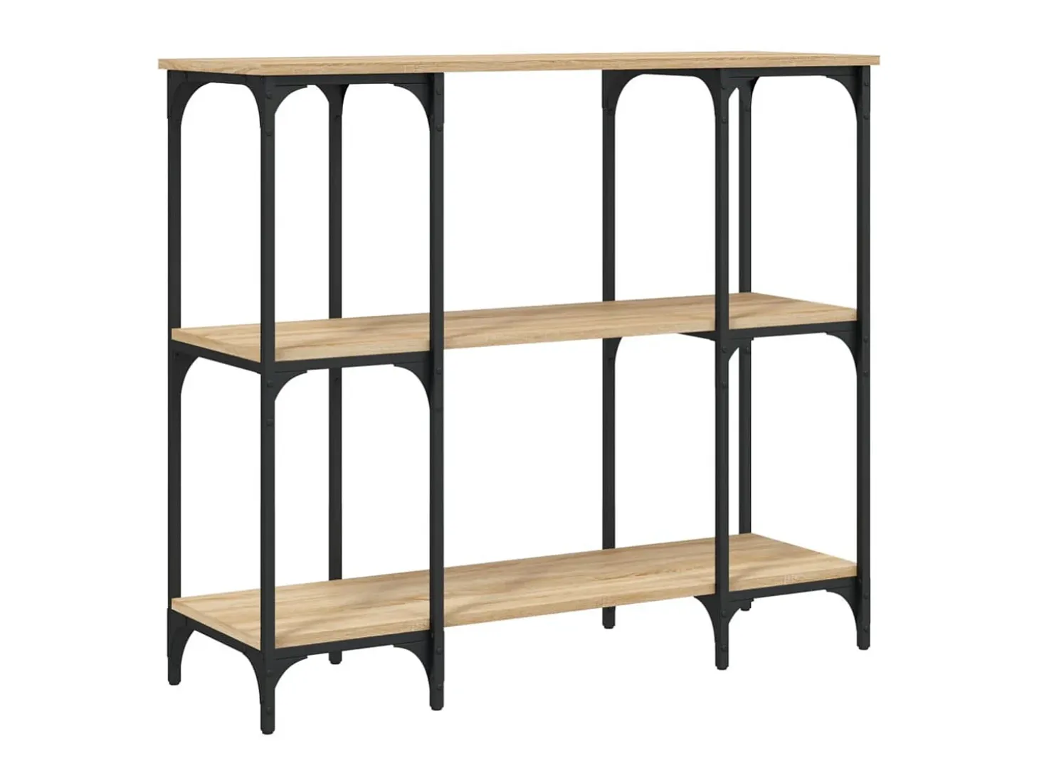 Mesa consola madera de ingeniería roble Sonoma 102x35x90 cm ES542316