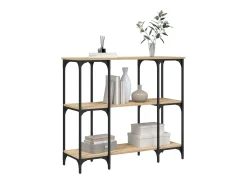 Mesa consola madera de ingeniería roble Sonoma 102x35x90 cm ES542316
