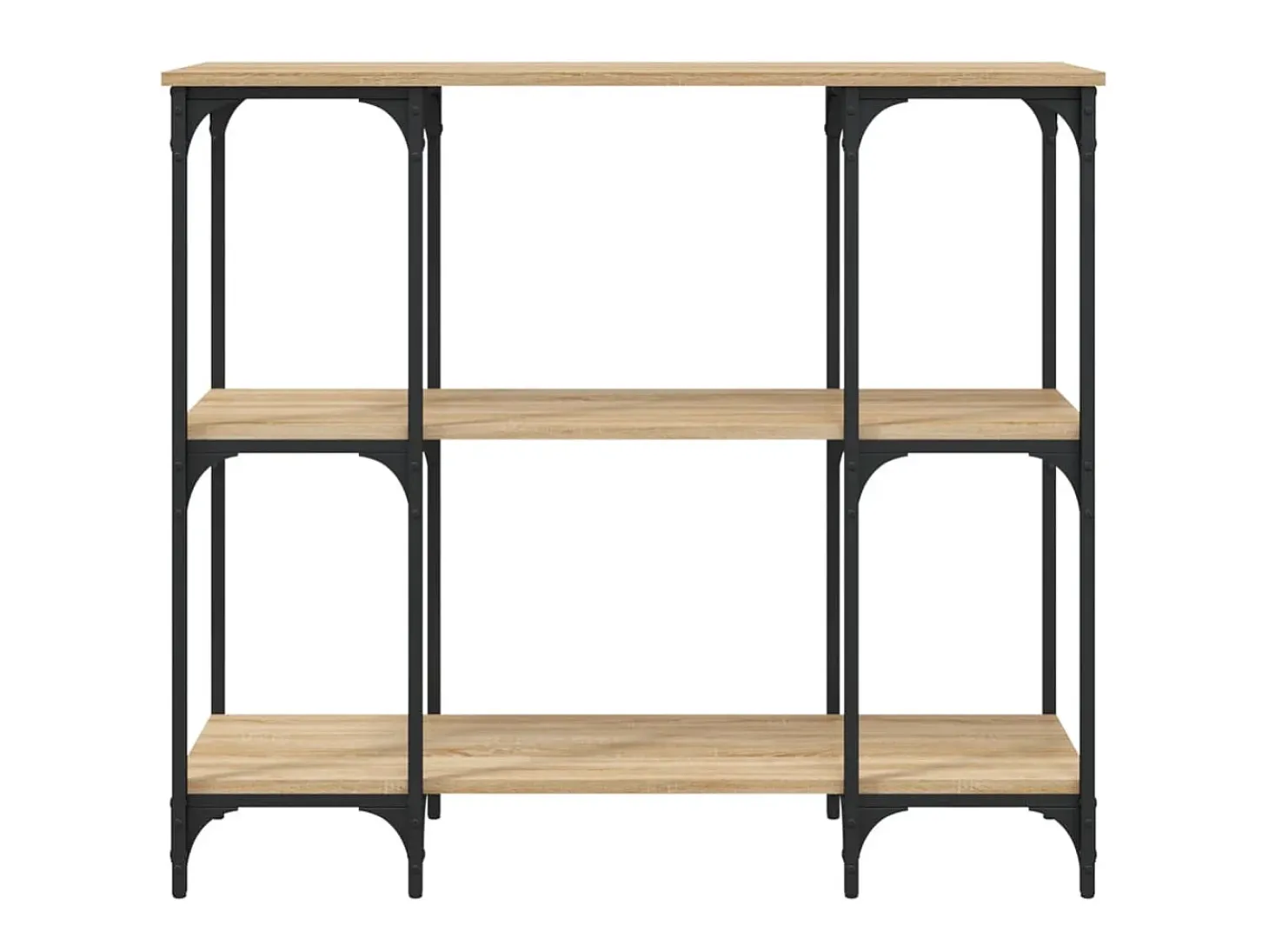 Mesa consola madera de ingeniería roble Sonoma 102x35x90 cm ES542316