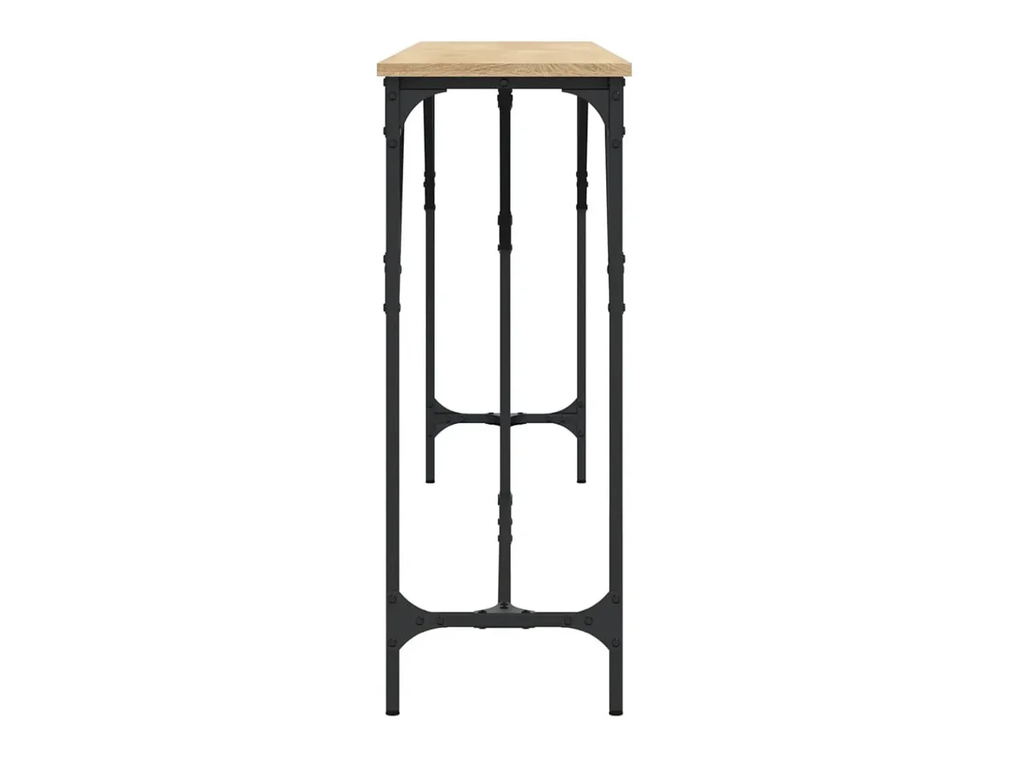 Mesa consola madera de ingeniería roble Sonoma 200x29x75 cm