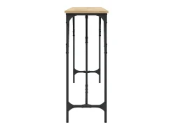 Mesa consola madera de ingeniería roble Sonoma 200x29x75 cm