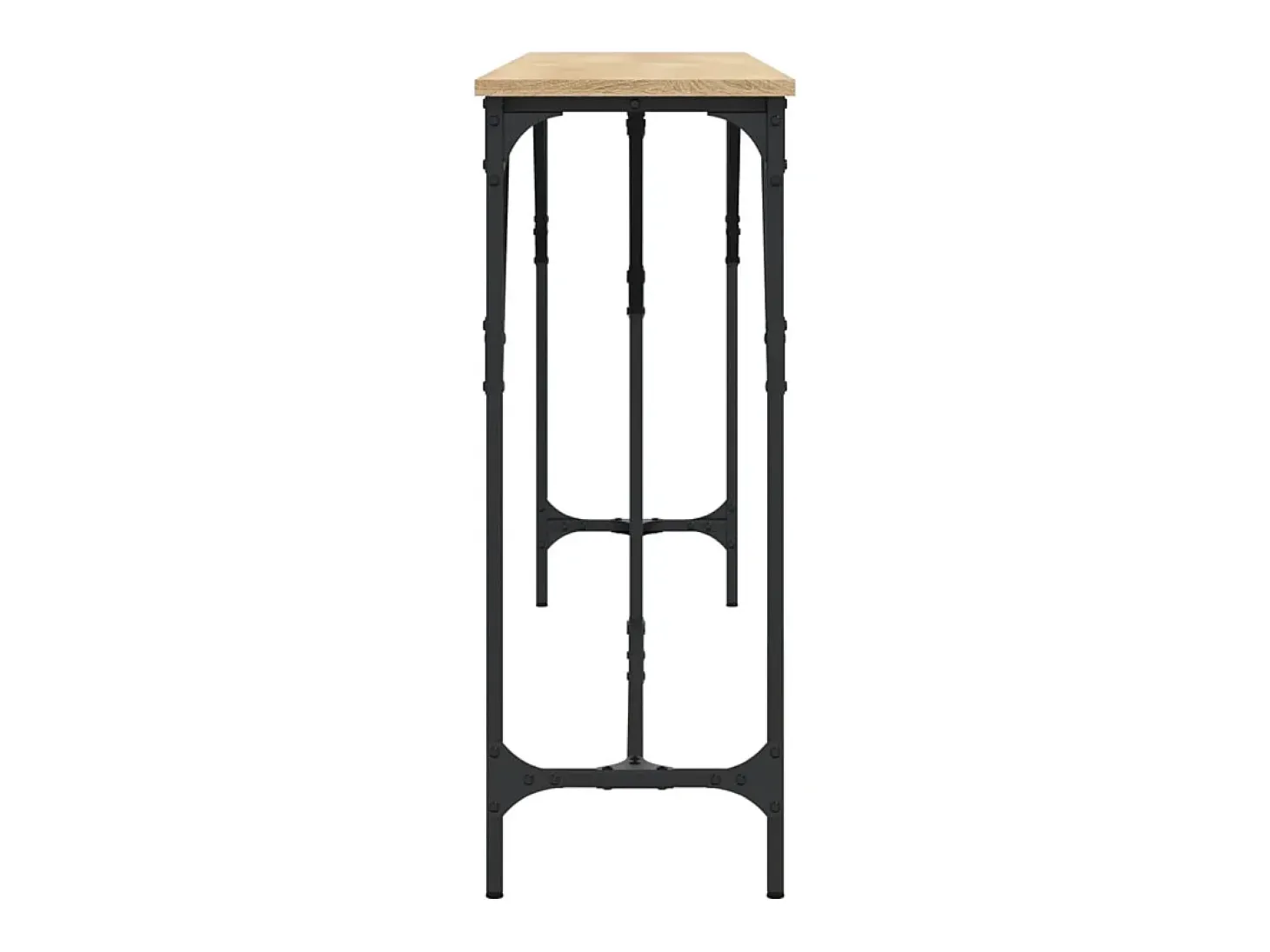 Mesa consola madera de ingeniería roble Sonoma 200x29x75 cm