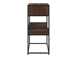 Mesa consola madera de ingeniería marrón roble 90x35x80 cm