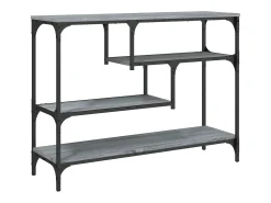 Mesa consola madera de ingeniería gris Sonoma 100x30x75 cm ES899968