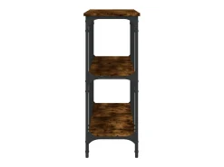Mesa consola madera de ingeniería roble ahumado 150x29x75 cm ES711026