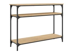 Mesa consola madera de ingeniería roble Sonoma 100x29x75 cm ES713735