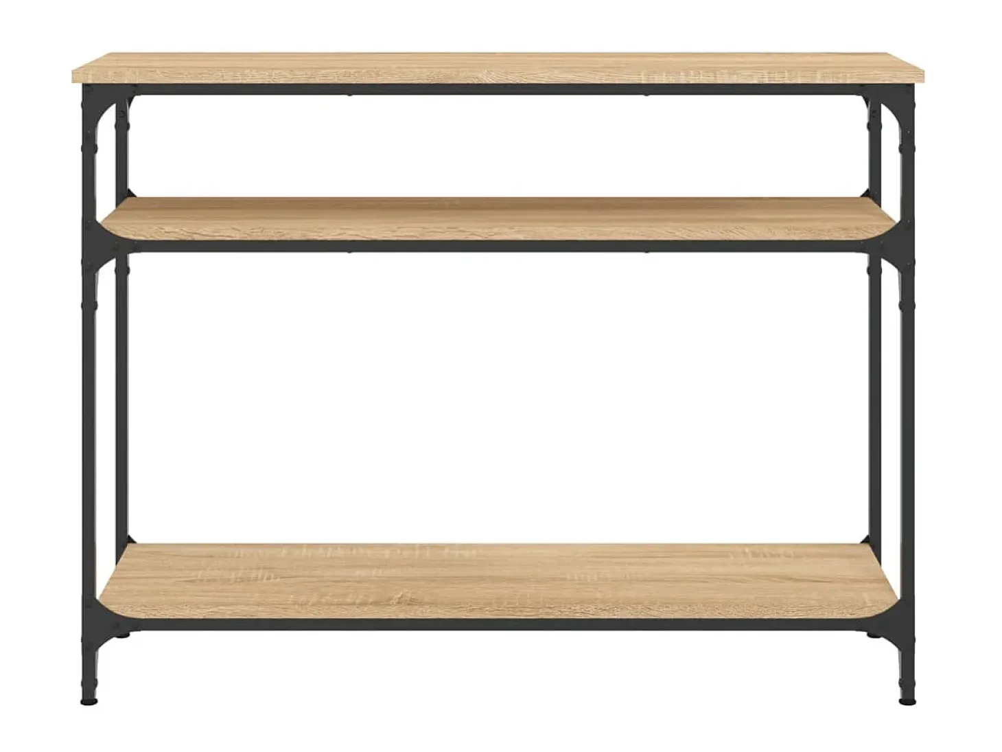 Mesa consola madera de ingeniería roble Sonoma 100x29x75 cm ES713735