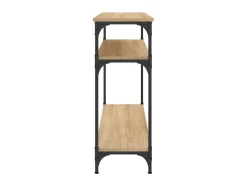 Mesa consola madera de ingeniería roble Sonoma 100x29x75 cm ES713735