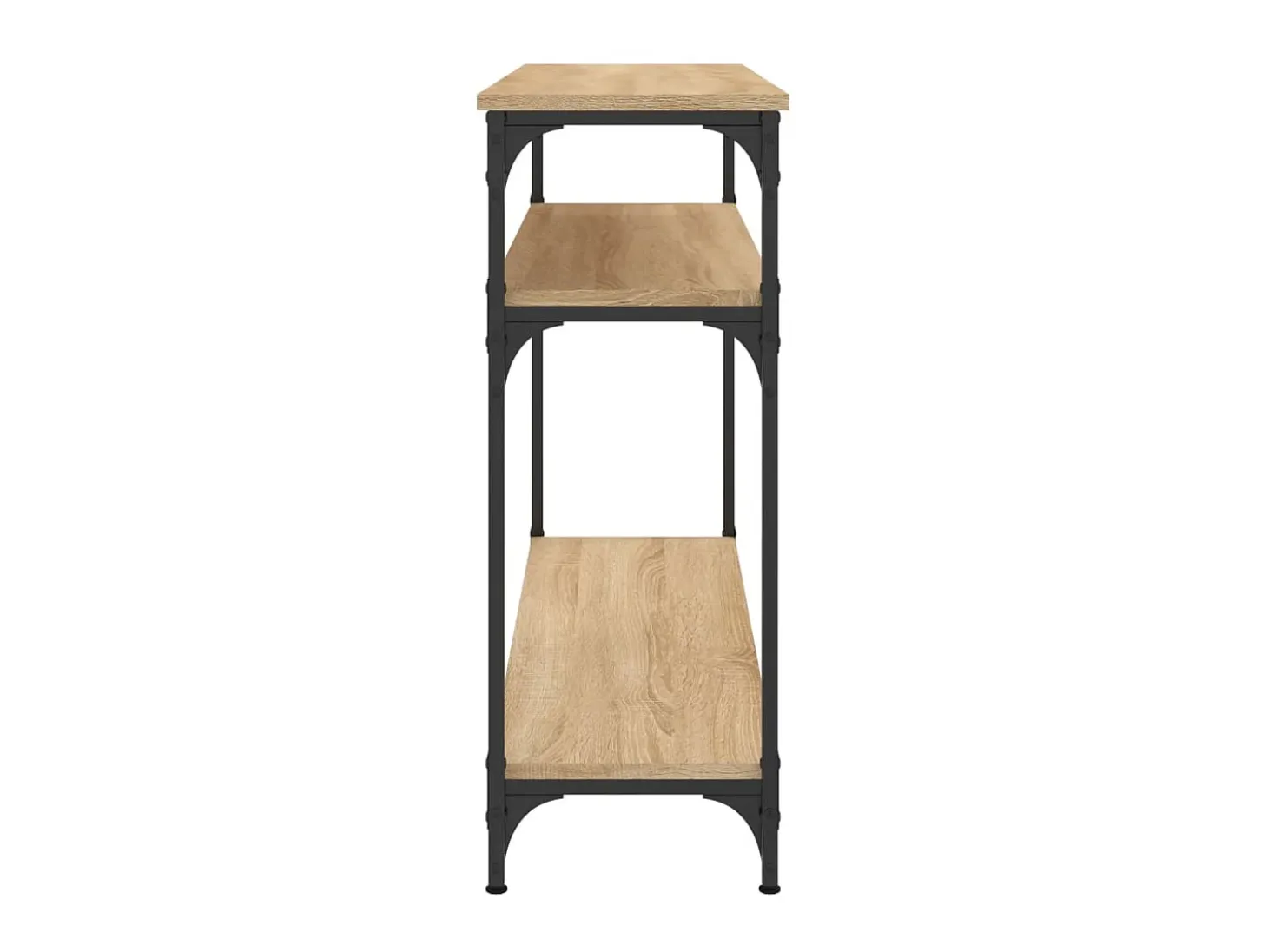Mesa consola madera de ingeniería roble Sonoma 100x29x75 cm ES713735