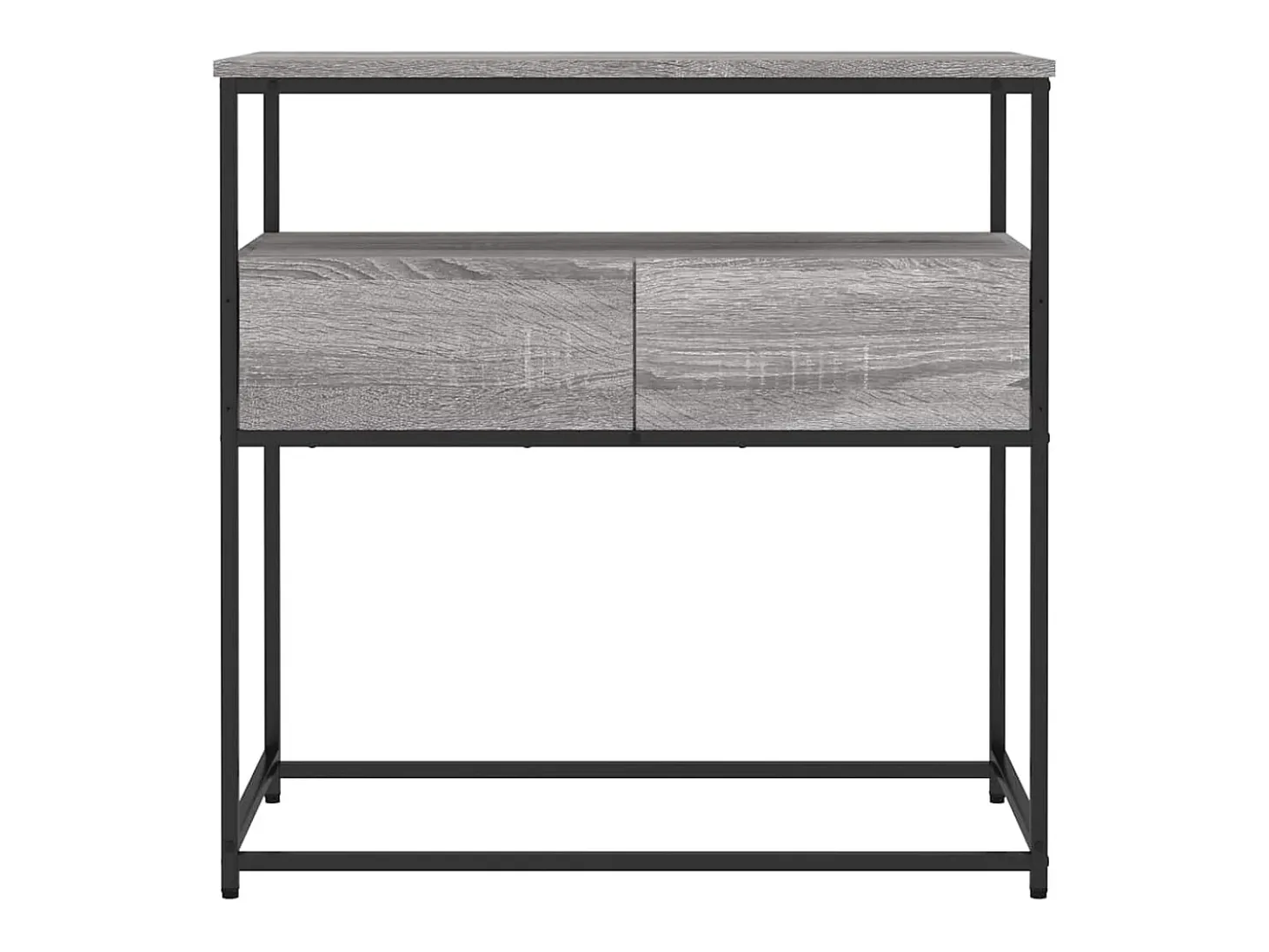 Mesa consola madera de ingeniería gris Sonoma 75x40x75 cm