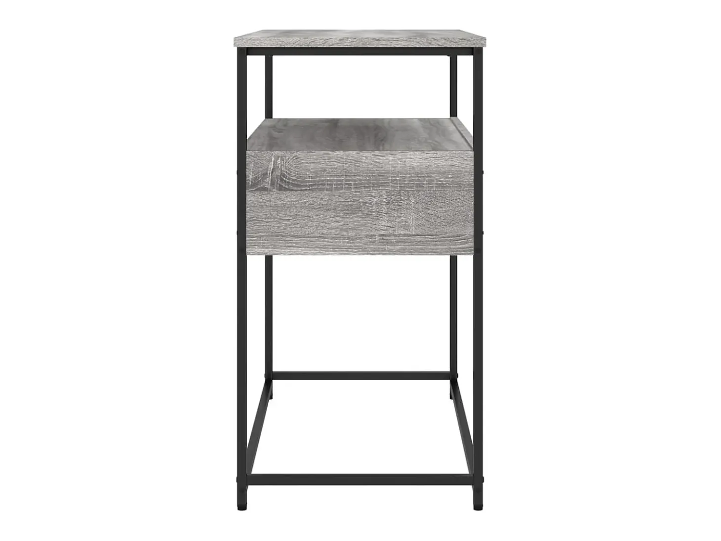 Mesa consola madera de ingeniería gris Sonoma 75x40x75 cm