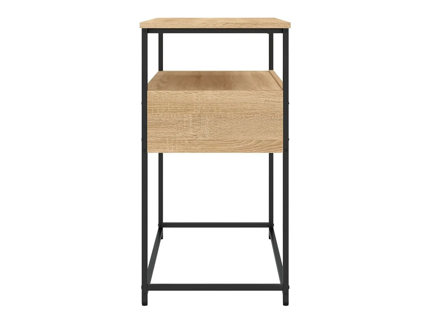 Mesa consola madera de ingeniería roble Sonoma 75x40x75 cm