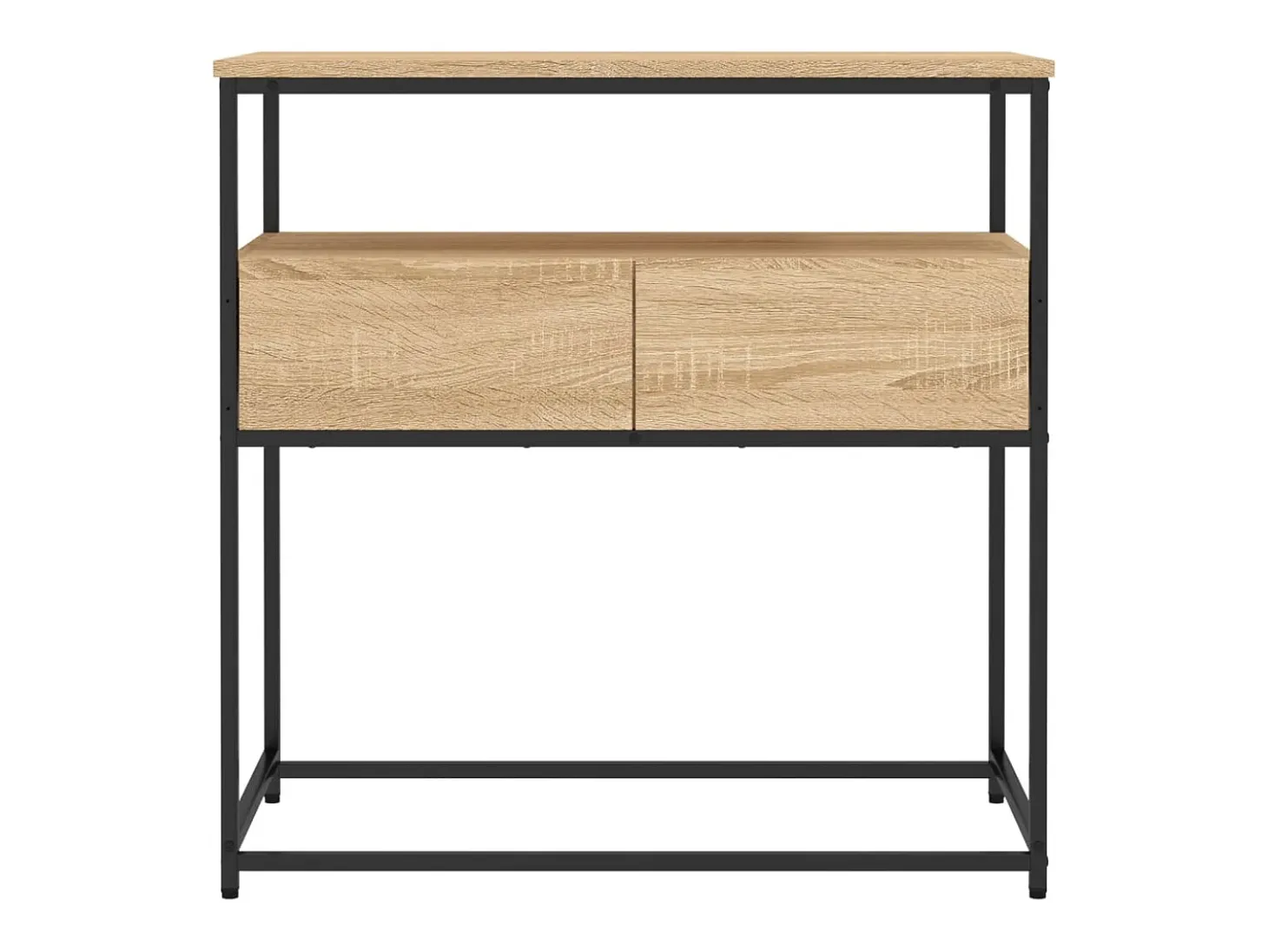 Mesa consola madera de ingeniería roble Sonoma 75x40x75 cm