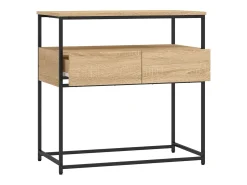 Mesa consola madera de ingeniería roble Sonoma 75x40x75 cm