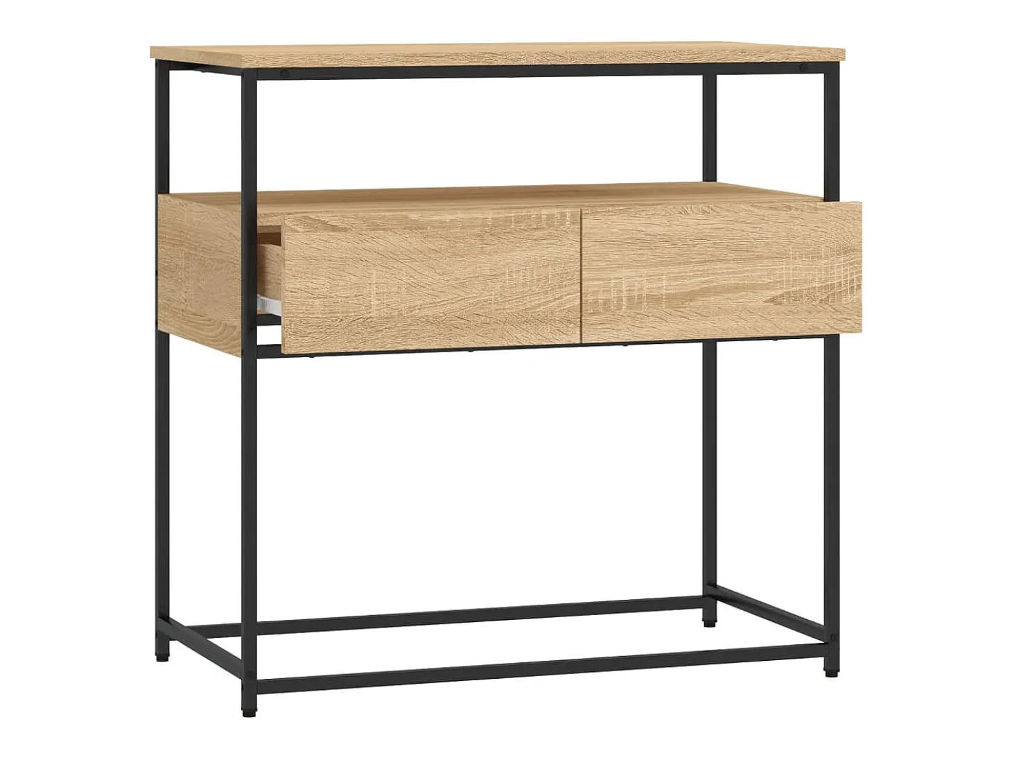 Mesa consola madera de ingeniería roble Sonoma 75x40x75 cm