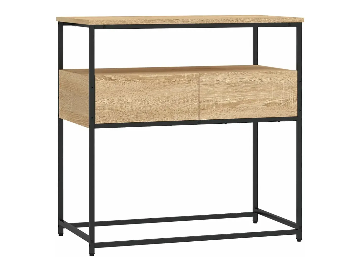 Mesa consola madera de ingeniería roble Sonoma 75x40x75 cm