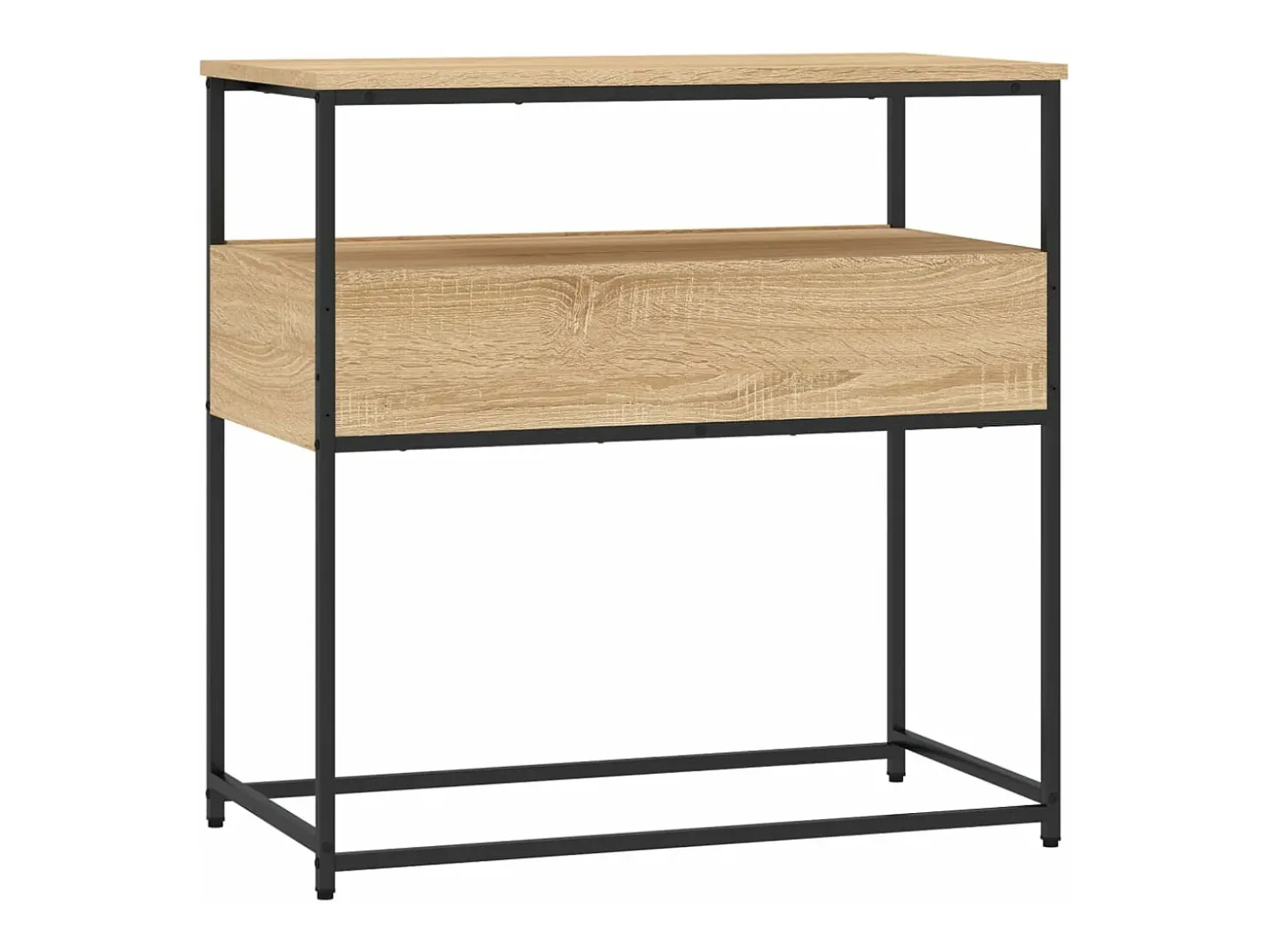 Mesa consola madera de ingeniería roble Sonoma 75x40x75 cm