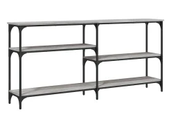 Mesa consola madera de ingeniería gris Sonoma 160x29x75 cm ES275019