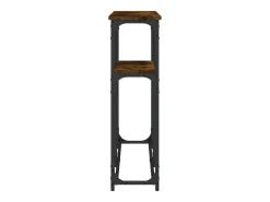 Mesa consola madera de ingeniería roble ahumado 145x22,5x75 cm