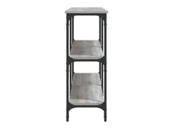 Mesa consola madera de ingeniería gris Sonoma 200x29x75 cm