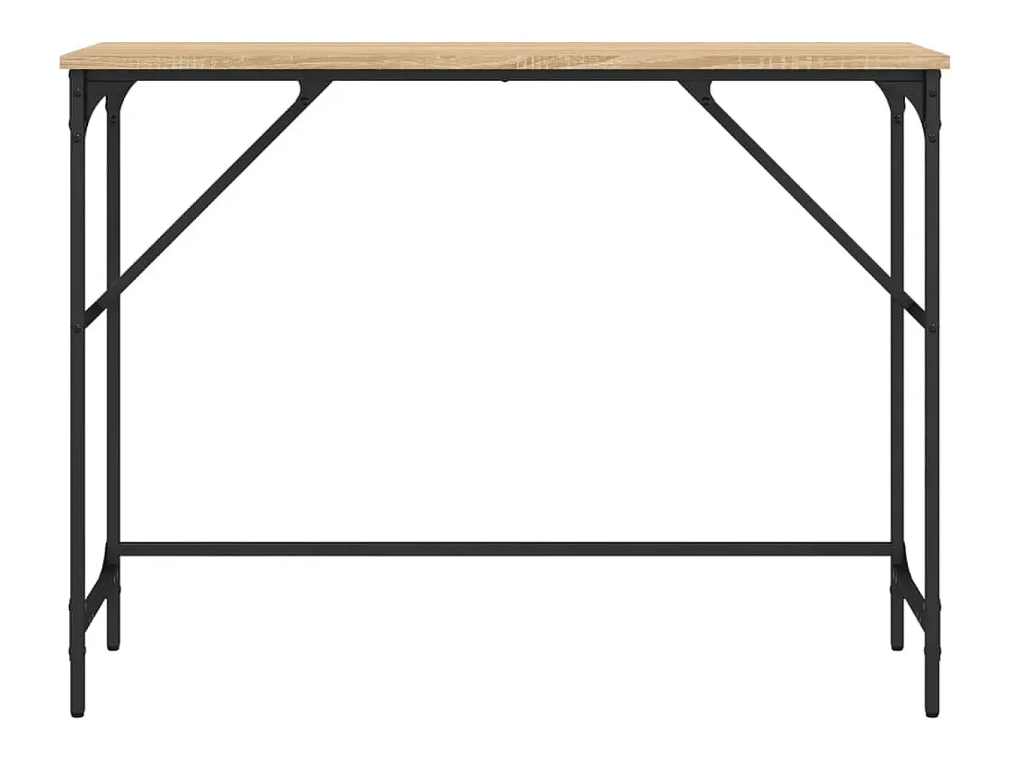 Mesa consola madera de ingeniería roble Sonoma 100x32x75 cm